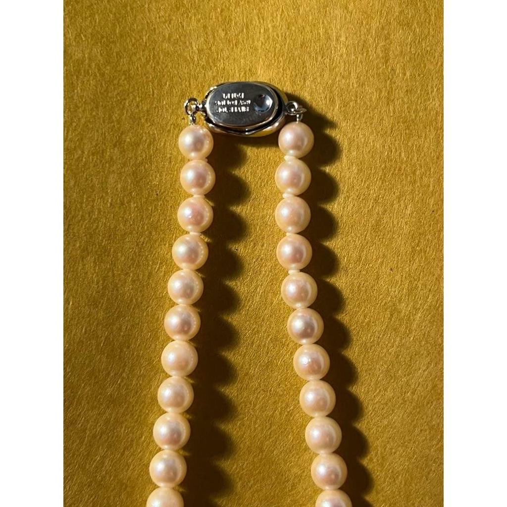 Used Weekend only sale, one-of-a-kind, genuine pearl necklace, with silver stamp and case