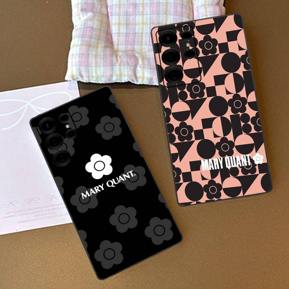 Fashion M-Mary Q-Quant Phone Case For Samsung S 24 Fe 25 Ultra Plus 20 Lite 21 30 22 23 24 22 Ultra 5G Fundas