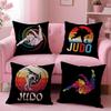 Sport J-Judo Cushion Cover Breathable Linen Pillowcase Summer Odorless Eco-Friendly Invisible Zipper Washable