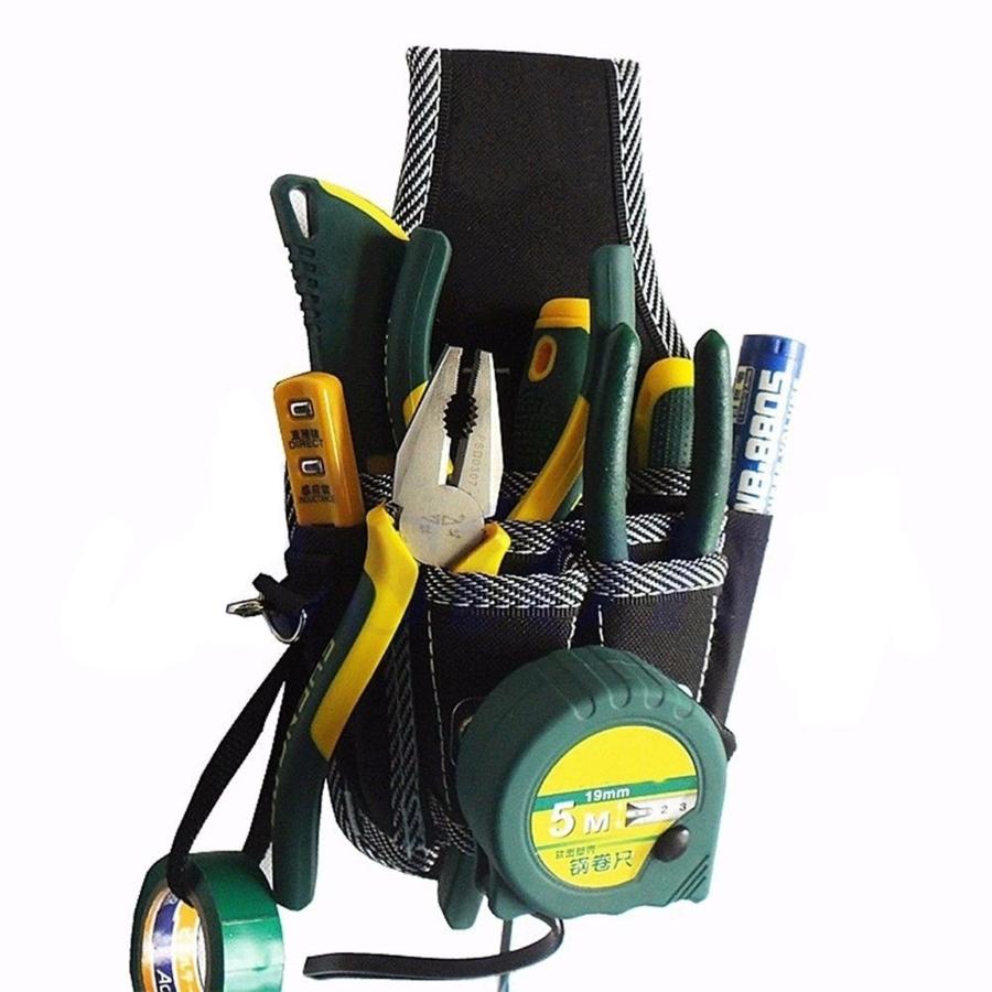 1 Pcs Electrician Waist Tool Belt Bag Portable Screwdriver Pocket Pouch Multifunctional Utility Hardware Tools Storage Holder