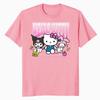 New Fashion RoundNeck ShortSleeve TShirt Spring Summer Hello Kitty Women TShirt Unisex Trendy Cute Top Clothing