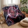 AC Milan Theme Blanket Soft Flannel Blanket Plush Throw Blanket Cozy Sofa Bed Blanket for Home Decor