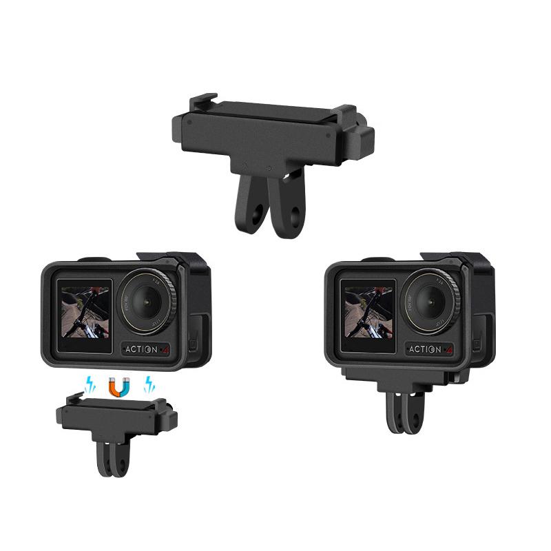 

New Sport Camera Foldable Magnetic Holder For OSMO Action 5 Pro/4/3 Quick Release Adapter Extension Mount Base Accessories