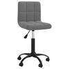 Vidaxl Swivel Office Chair, Dark Grey, Upholstered In Velvet