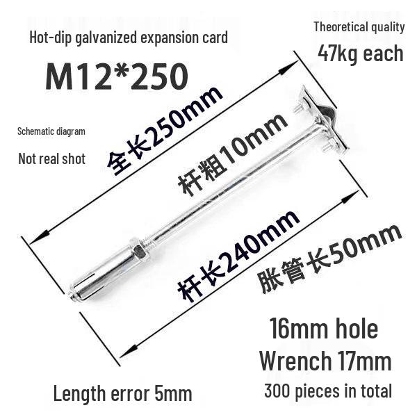 Lightning Rod Support Kit: Expansion Clamp & Protection Clip