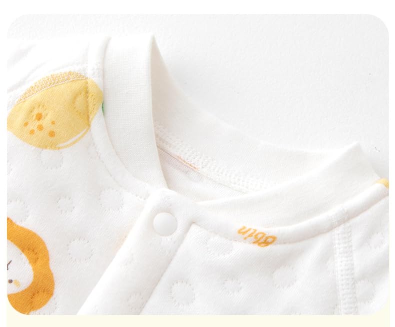 Babykoi Baby Clothes Long Sleeve Romper Spring Autumn Winter Clothes Newborn Thick Cotton Coveralls Baby Girls Preparing for Maternity Gift Solid Pink