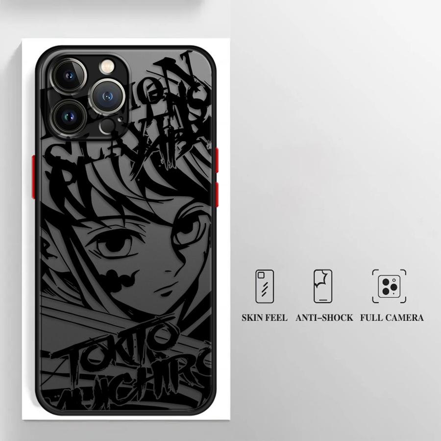 Japanese Cool Tanjirou Case for Apple iPhone XR 16 14 8 7 SE 12 13 Mini 11 XS 11 Plus 15 Pro MAX Soft Cover 12Pro 16 Plus 14Pro