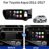 Car Radio Android 14 Carplay Auto WIFI+4G Multimedia Player For Toyota Aqua LHD RHD 2011 - 2017 Autoradio Stereo 2din Head Unit