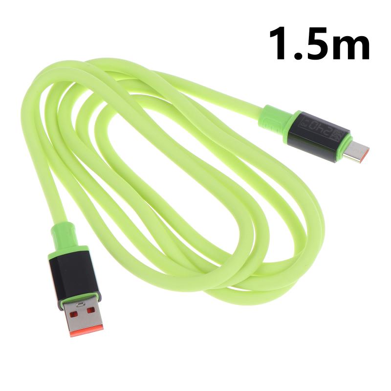 240W Usb C To Type C Fast Charging Cable With Led Power Display Durable Soft Cord For Phones Laptops Tablets Travel Office Use
