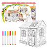 DIY Cardboard House Model: Early Education Puzzle & Painting Toy for Kids