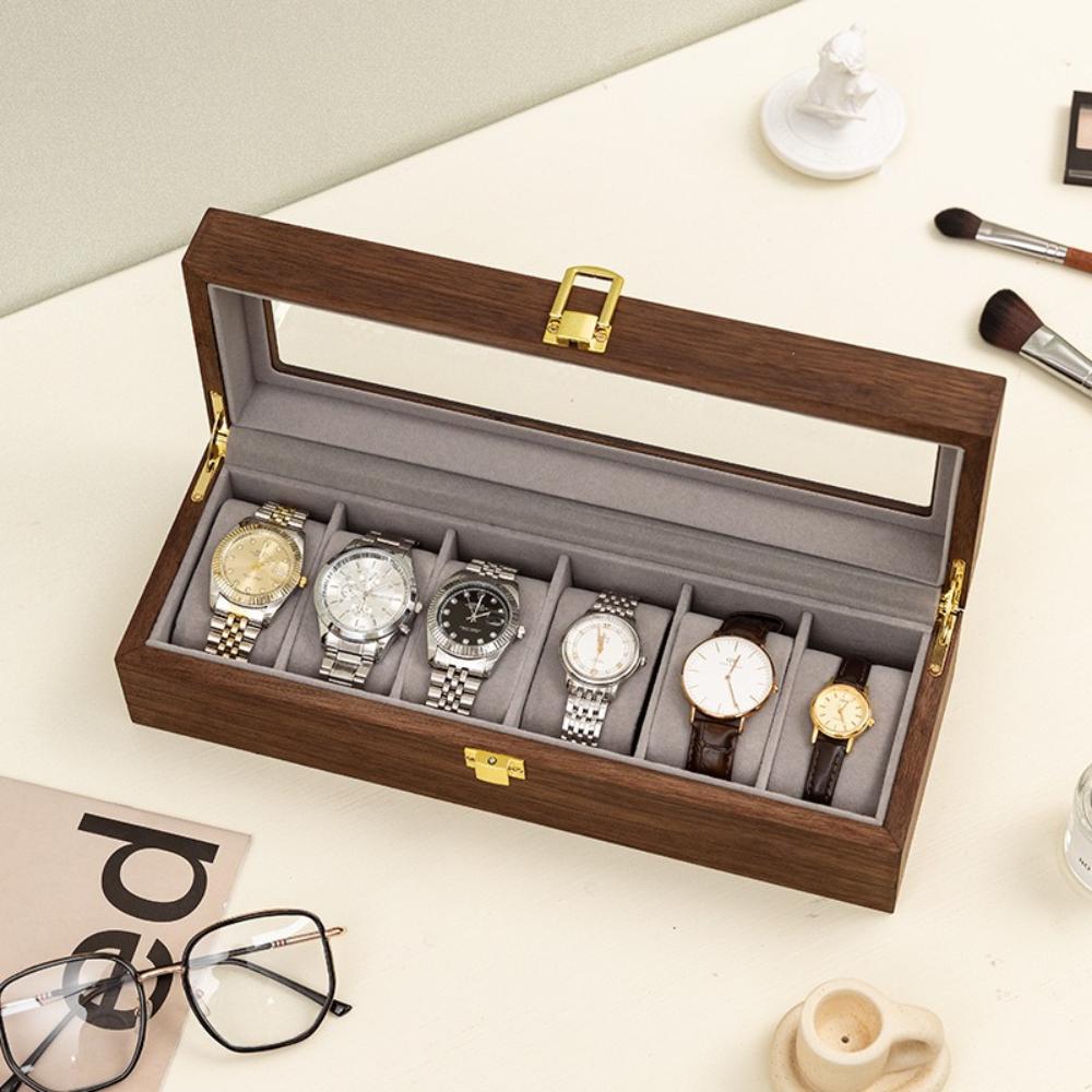 Home-use Exquisite Wooden Watch Storage Box, High-end Display Box Specifically for Men's and Women's Watches, A Gift for Boys