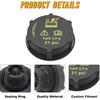 Radiator Surge Tank Cap, DG93-8101-AA, 2013-2022 Compatible with Ford Compatible with Mustang Compatible with Lincoln Corsair Continental Aviator