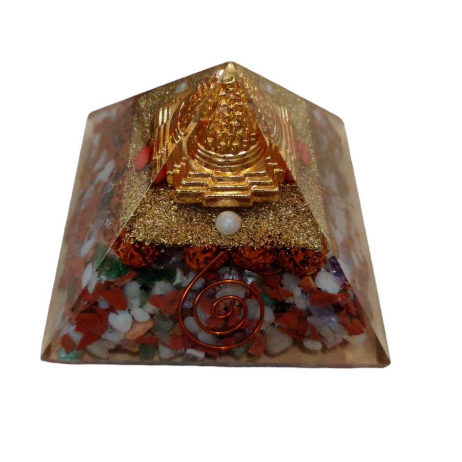 @ Healing Crystal Pyramid Orange Colour 3x3 Inches V242 MJ-324-60%OFF