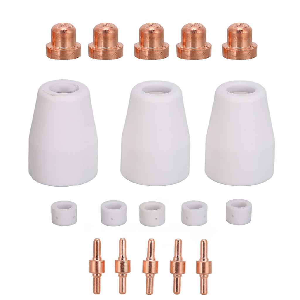18pcs Plasma Cutter Consumables Lightweight Portable Plasma Cutting Machine Consumables for CUT?40