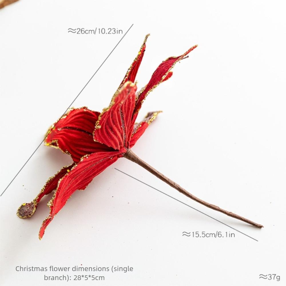 Vibrant Colors Artificial Xmas Flower Large Size Christmas Tree Wreath  Wedding Decor