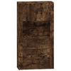 Highboard In Smoked Oak Finish Particleboard