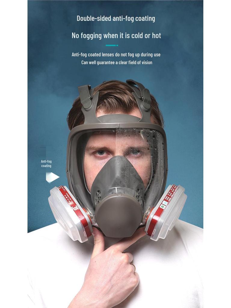 6800 Stijl Beschermend Gasmasker voor Spuitverf, Pesticiden, Chemicaliën, Decoratie en Formaldehyde