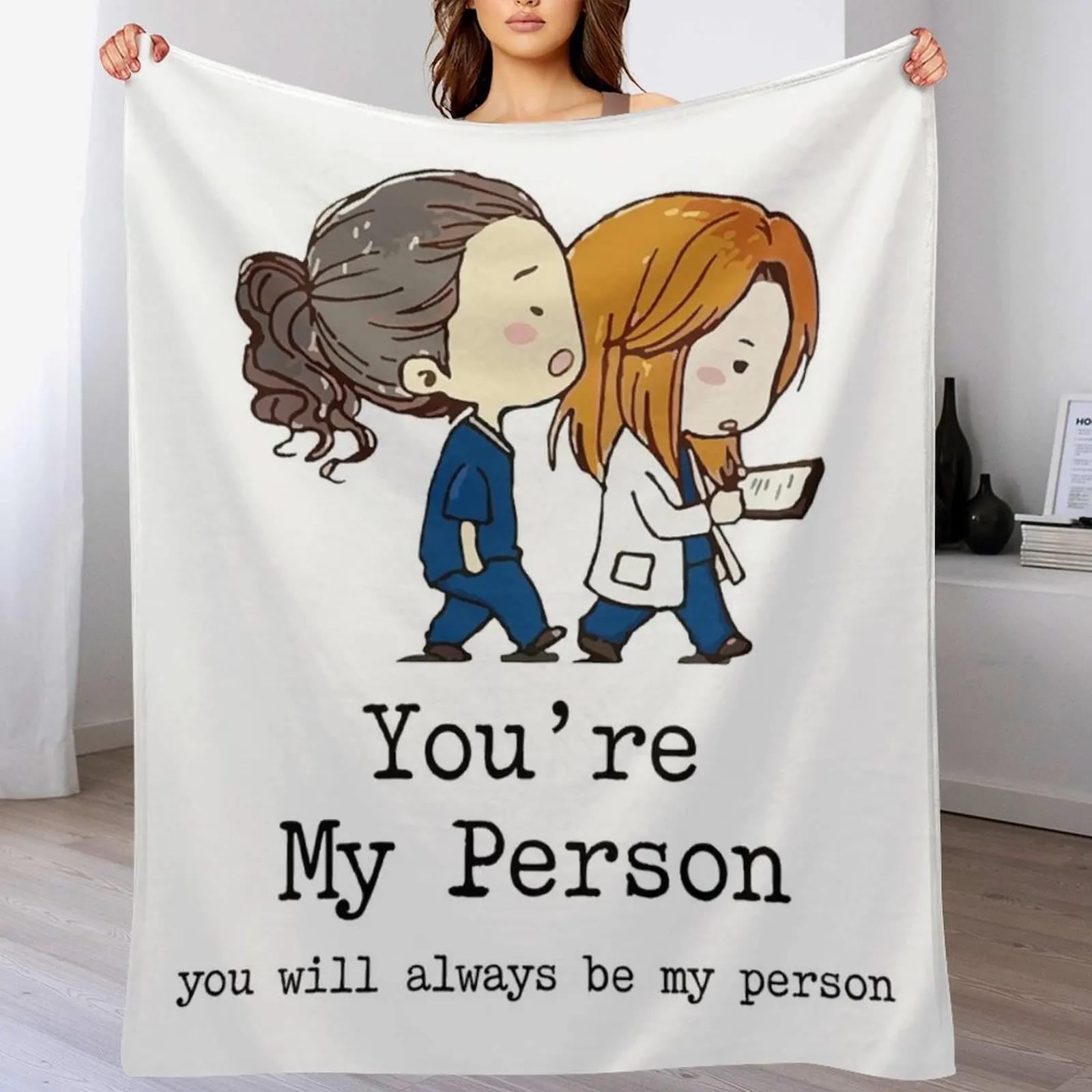 

Youre My Person You Will Always Be My Person Throw Blanket Warm Comfortable Blanket for Office Napping 102x76cm(40x30in)
