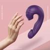 Purple gemstone vibrator for women with 10 frequencies for slapping and sucking private parts masturbator, flirting massage stick, adult sex toys