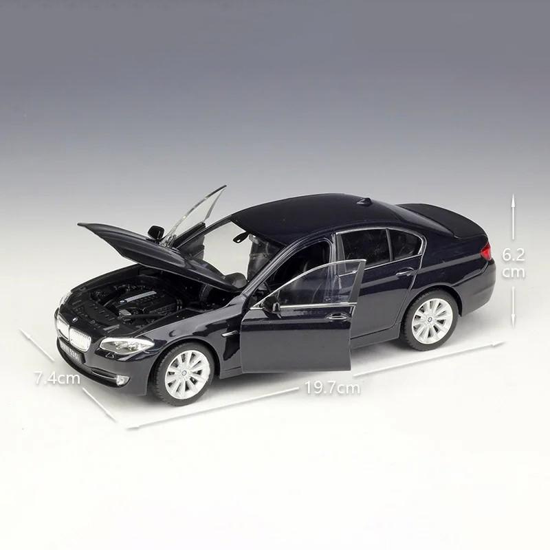WELLY 1/24 BMW 535i Alloy Scale Car Model Diecast Metal Static Miniautre Model Car Collection Children Toy Car Vehicles Gifts