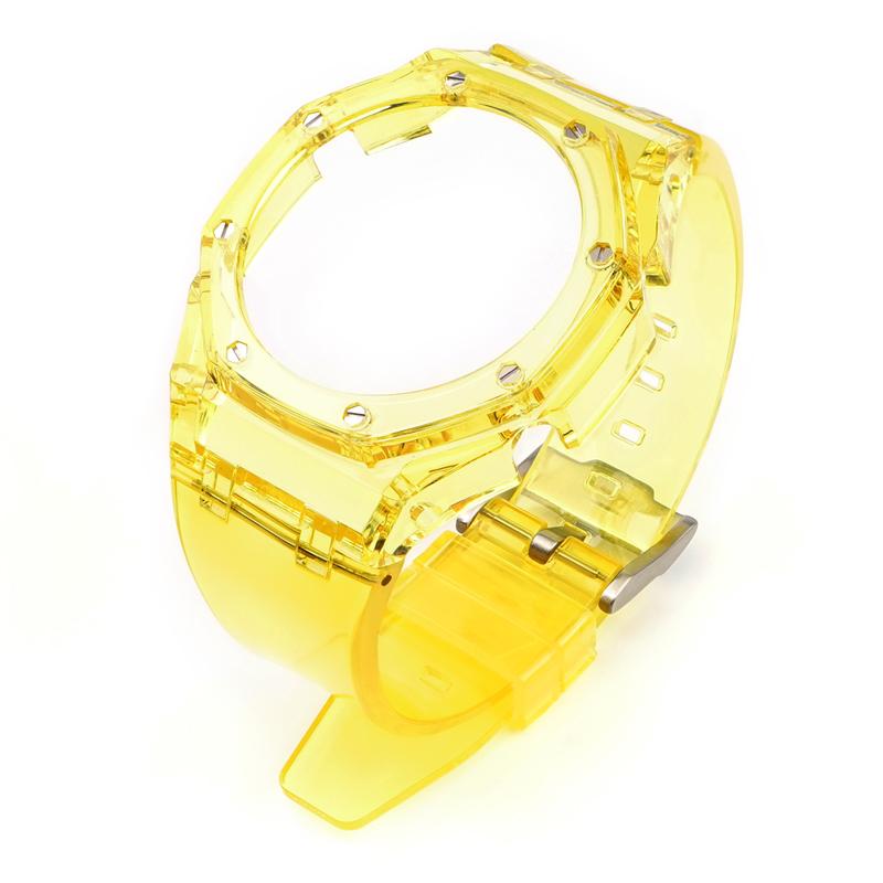 Modification Kit For Casio G-SHOCK GA-2100 GA-2110 GA-B2100 Fluororubber Strap GA2100 Men Bezel Watch Band Bracelet