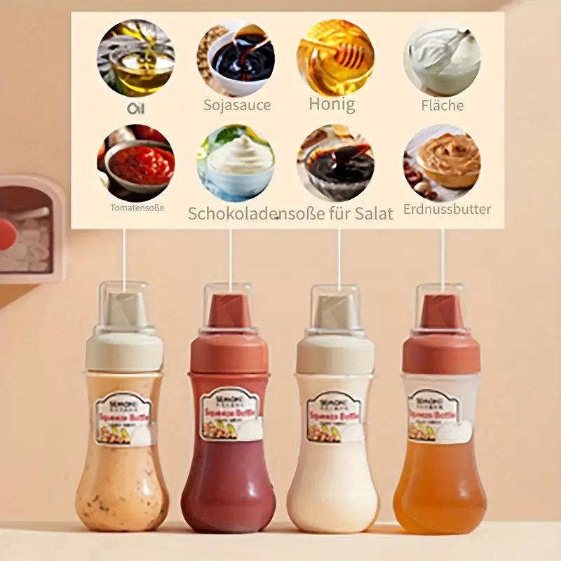 350-milliliter Salad Dressing Bottle with a 5-hole Nozzle for Squeezing Sauce, Convenient for Use In the Kitchen