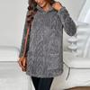 Women's Fashion Casual Solid Color Hooded Sweatshirt With Loose Fit And Fleece Pockets