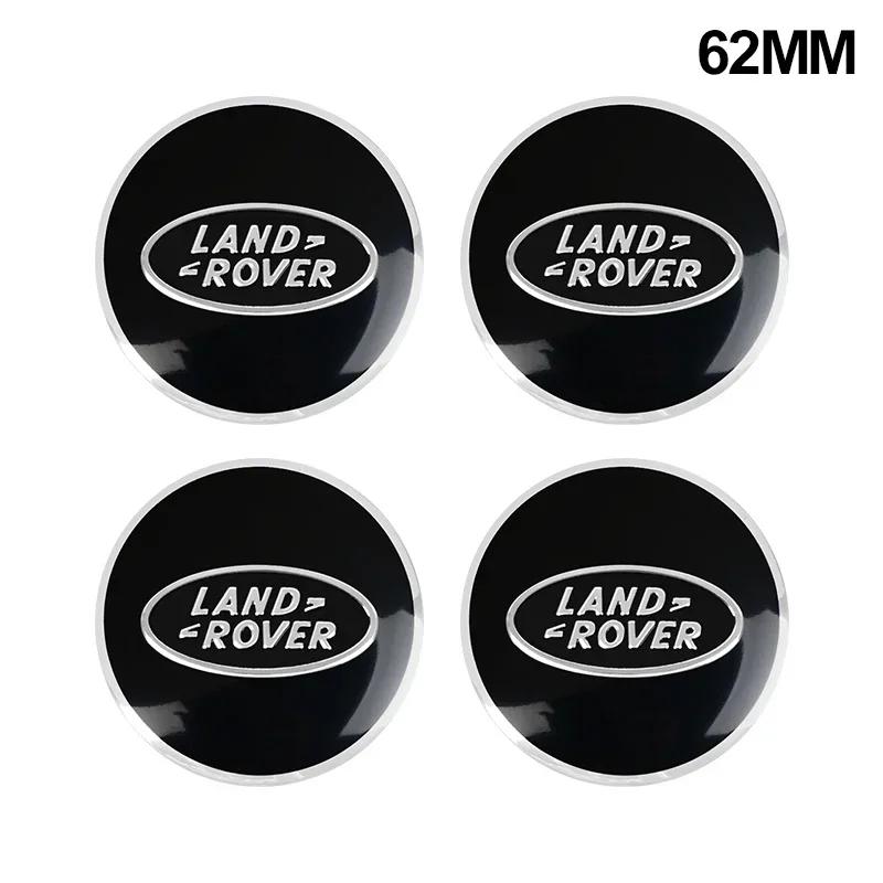 

For Land Rover Defender Freelander Discovery Evoque Range SV SVR 4Pcs 62mm Car Wheel Center Cover Stickers Hub Cap Sticker