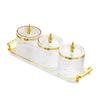Dry Fruit Tray with Lid Wedding Nuts Plate,Kitchen Spice Jars,Appetizer Tray,for Home