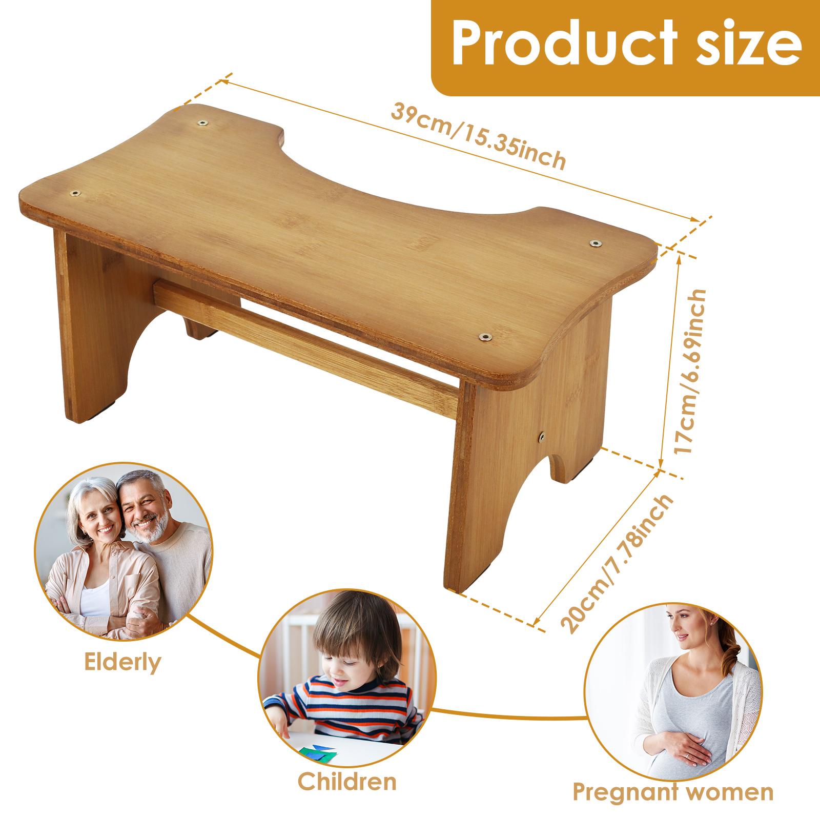 Bathroom Toilet Stool Squat Potty Poop Stool for Adults Pregnant No-folding / Folding Toilet Foot Step Stools Raiser Ergonomic