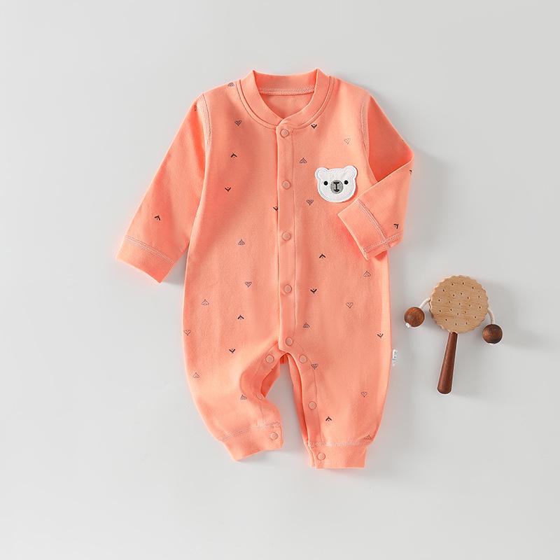 

Детский ромпер из чистого хлопка - Весенне-осенний костюм-гарем для новорожденных для ползания 59 cm