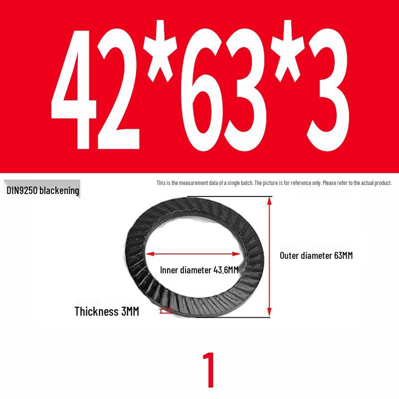Double-Sided Serrated Lock Washer, 65Mn Steel & 304 Stainless, Anti-Loosening & Anti-Slip, Self-Locking