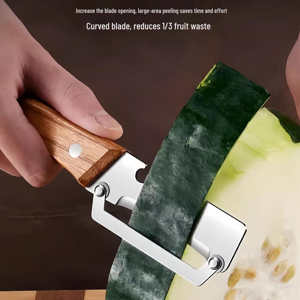 Stainless Steel Multi-functional Vegetable and Squid Cutter with Peeling Knife