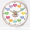 12-inch 30cm Learning Early Education Automatic Timing Radio Clock Home Living Room Bedroom Mute Clock Hanging