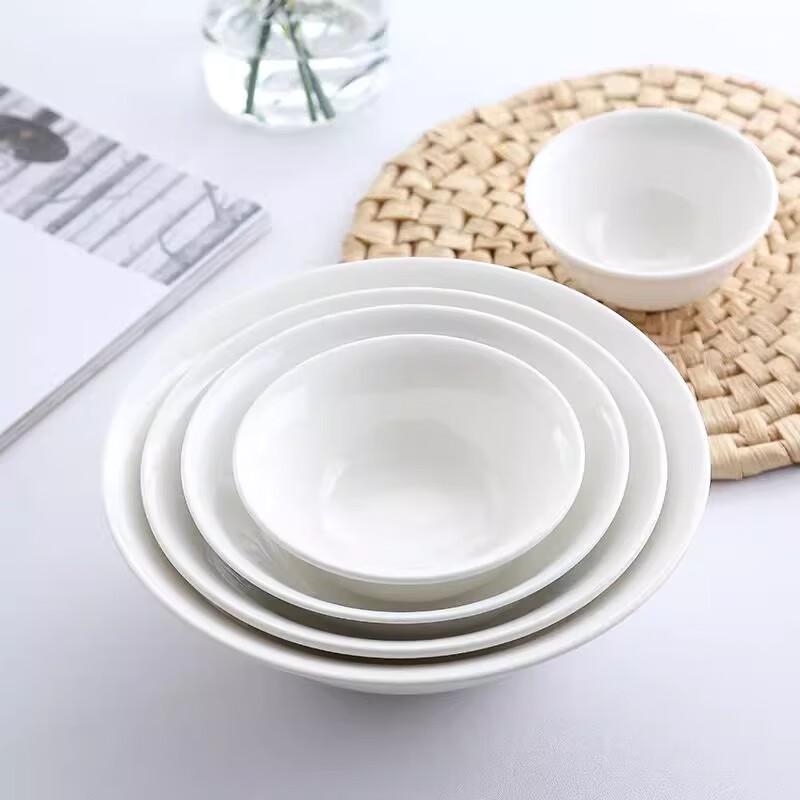 Pure White Ceramic Multi-Purpose Bowl (100-Pack)