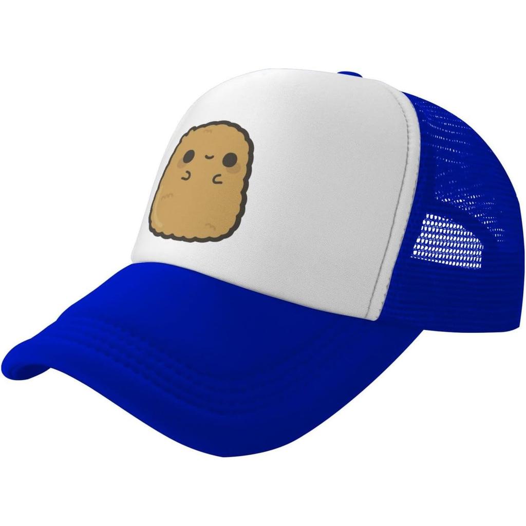 Cute Potato Graphic Trucker Hat Pink Mesh Snapback Cap Unisex Casual Polyester Adjustable Hat