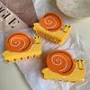 1pc Cute little animal snail claw clip, high-end hair clip, fun and funny shark clip, new disc hair clip
