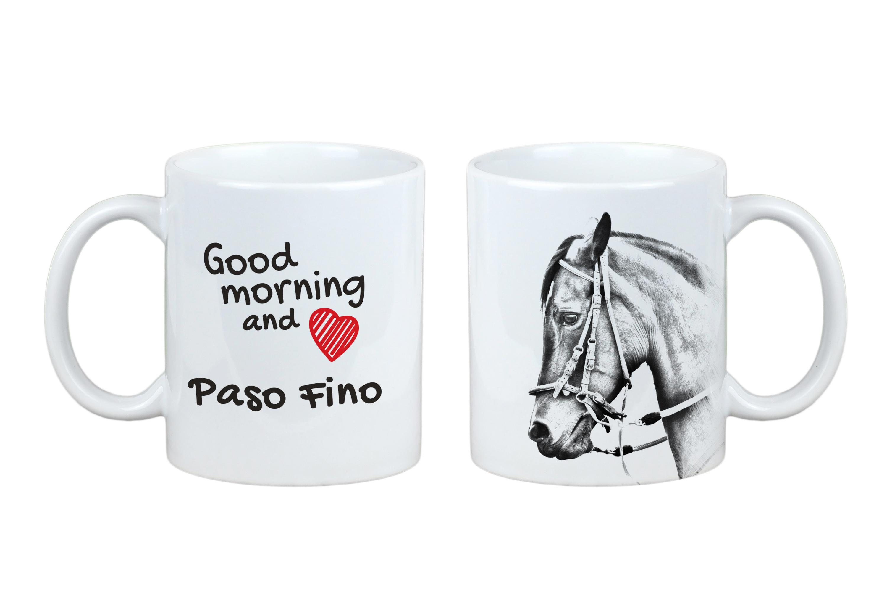 

Paso Fino - mug with a horse, personalized mug with a print, a classic gift for everyone from the Art-Dog brand білий