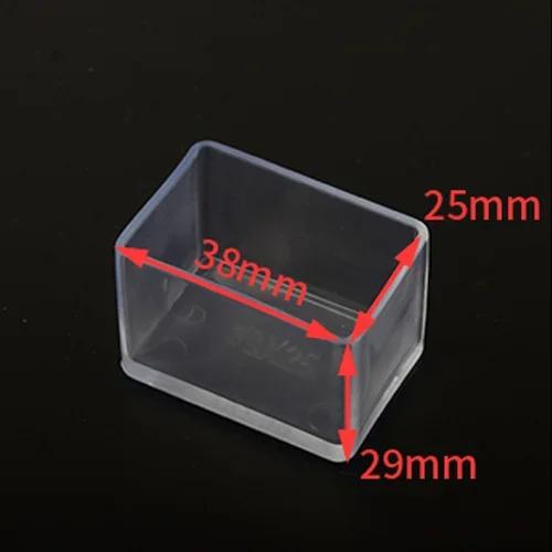 Square/Round Anti-Noise Chair Leg Cap Rubber Feet-Protector Pads Non-slip Transparent Table Feet Covers Furniture Leveling Feet