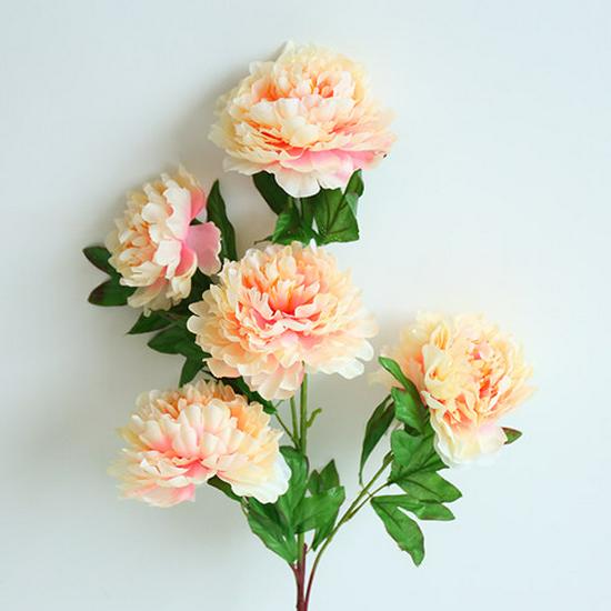 Peony Silk Flower: Large, Single-Head Tabletop/Floor Decoration