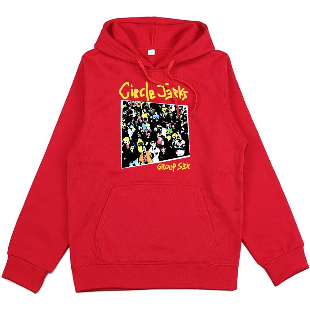 Heavy Mental Fashion Graphic Hoodies Circle Jerks Punk Rock Band Sweatshirts Winter Long Sleeve Hooded Mens Clothes