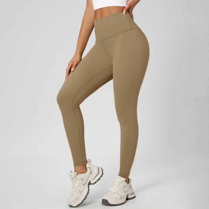 Womens High Waist Tummy Control Yoga Leggings Double-sided Brushed Fitness Pants Running Gym M193