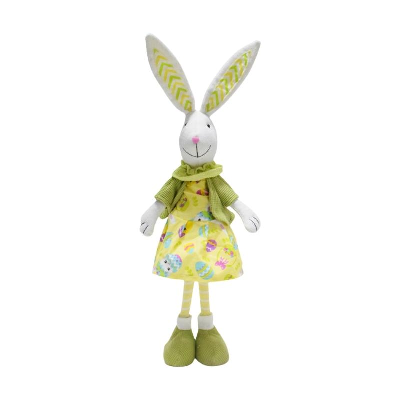 Easters Decoration Gnomes with Long Leg Standing Bunnys Figurines for Any Occasion