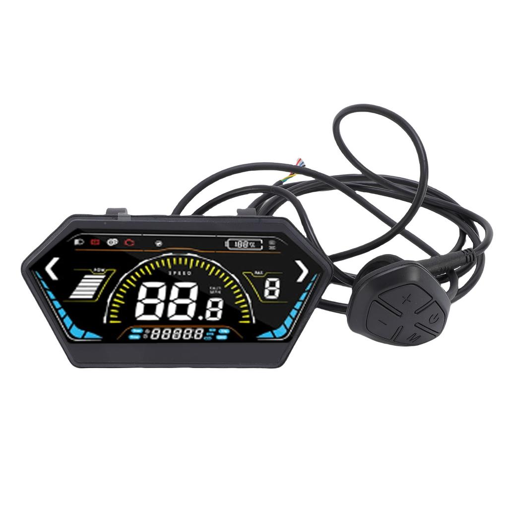 UKS6 Electric Bike LCD Display Meter Color Display Electric Scooter Control Panel Cycling Computer with SM Connector