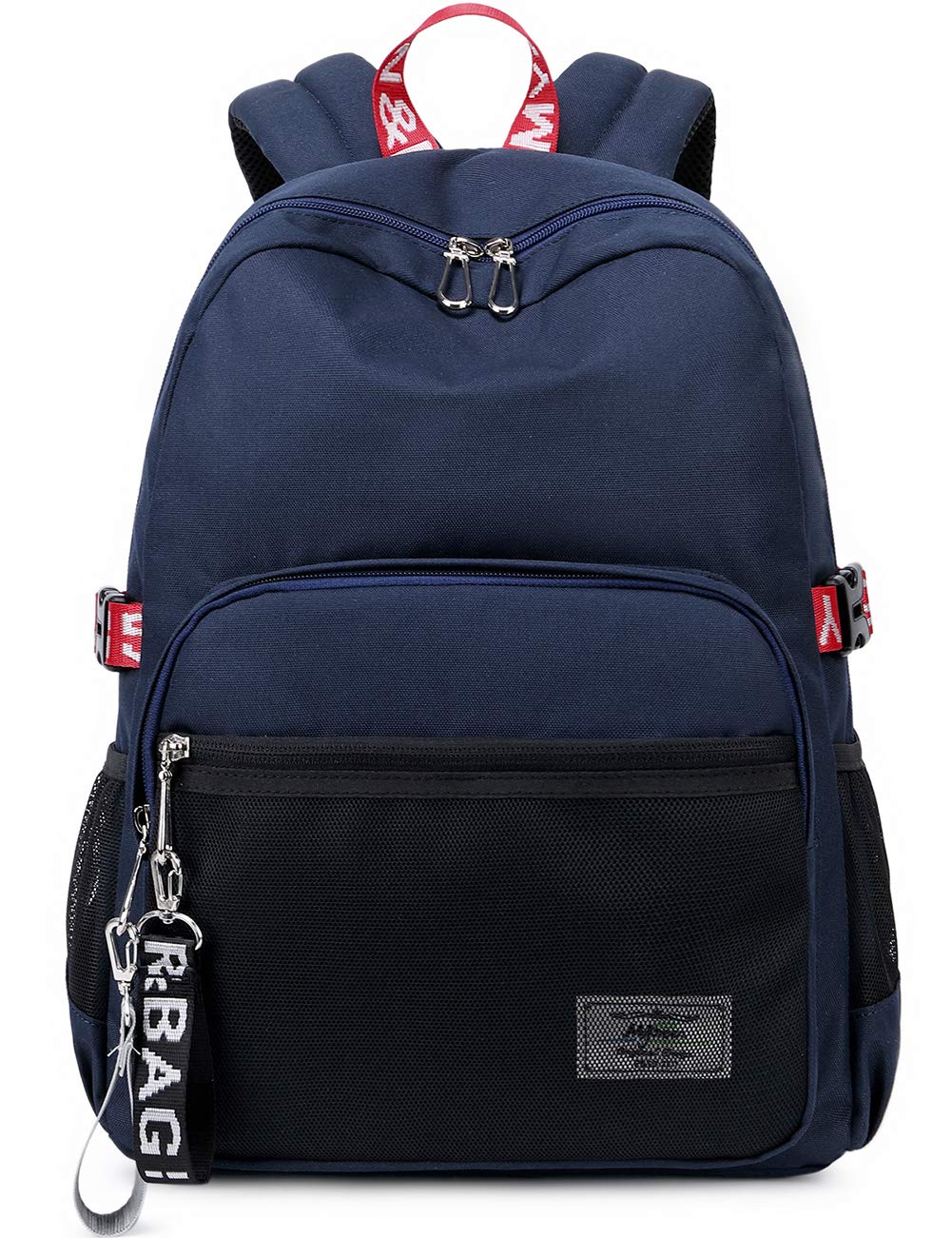 

Mygreen Lightweight Backpack for Elementary School Students, Travel, and Field Trips, 18L, Water-Repellent (Navy)