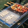 10PCS Aluminum Disposable Barbecue Net Thickened Grill Mesh Mat Food Cooking Screen  Camping Grill