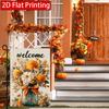 2D Flat, 2D Flat,Thanksgiving Welcome Autumn Welcome Mason Jar Garden Flag 3 (1) - Outdoor Garden Flag Double-Sided Home Decoration Courtyard Decorat