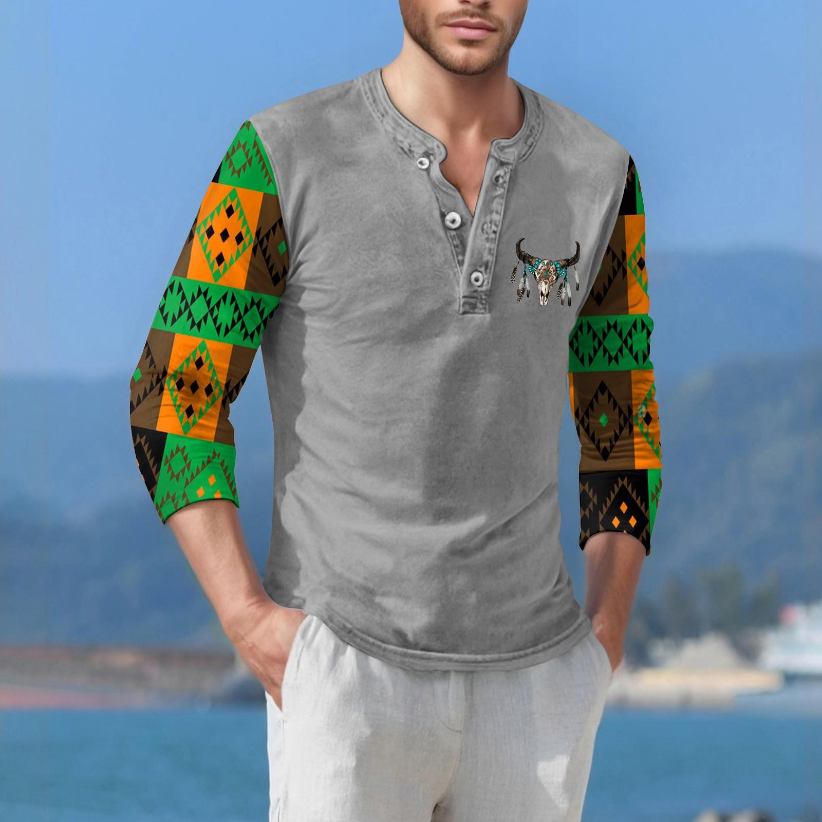 

Мужская футболка уличная повседневная мода с длинными рукавами XL