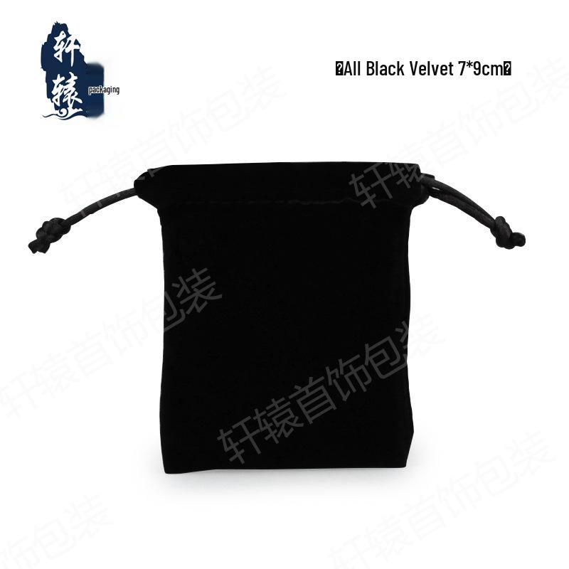Set of 16 Black Velvet Jewelry Boxes for Earrings, Rings, Pendants, and Bracelets with Logo.
