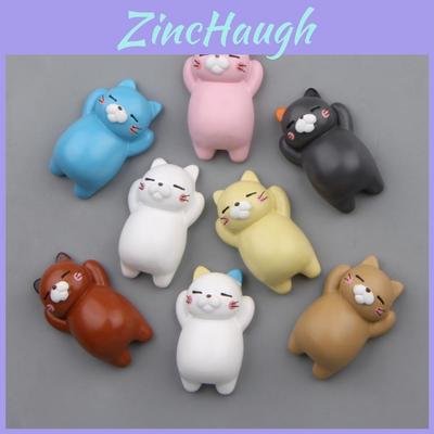 Décoration de Réfrigérateur Magnétique Tridimensionnelle Chat Paresseux Mignon en Résine Pour Décoration de Maison et Cadeaux